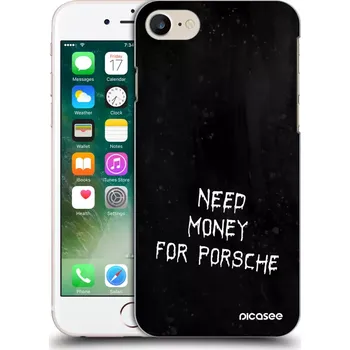 Pouzdro na mobilní telefon Picasee silikonový černý obal pro Apple iPhone 8 - Black Fuel