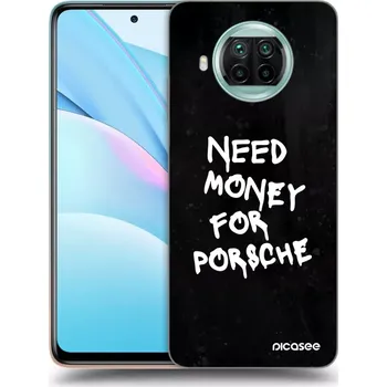 Pouzdro na mobilní telefon Picasee silikonový průhledný obal pro Xiaomi Mi 10T Lite - Black Dollar