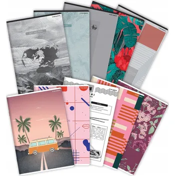 Sešit Sešit A5 s linkami, 60 listů, měkká obálka, vícebarevný TOP-2000