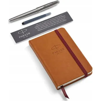 Parker pero, kancelářská sada s poznámkovým blokem, kuličkové pero, dárkové balení s náplněmi