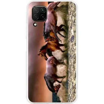 Pouzdro na mobilní telefon Gelový obal mmCase na mobil Huawei P40 Lite - koně 1