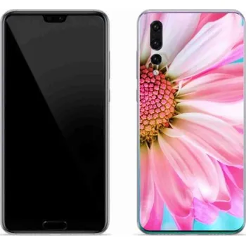 Pouzdro na mobilní telefon Gelový kryt mmCase na mobil Huawei P20 Pro - růžová květina