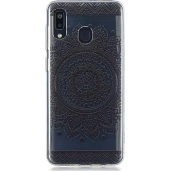 Pouzdro na mobilní telefon Pattern gelový obal na mobil Samsung Galaxy A20 / A30 - mandalový květ