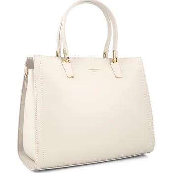 Kabelka David Jones dámská kabelka krémová CM6718 (kabelka přes rameno)