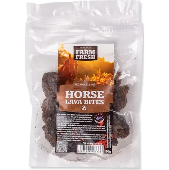 Pamlsek pro psa Farm Fresh Horse Lava Bites 100 g