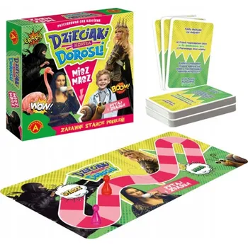 Desková hra Stolní hra Děti vs. Dospělí Míš Maš Alexander Zábavná hra, dovednostní hry pro děti, stolní hry pro děti, strategické stolní hry, stolní hry pro rodiny Alexander