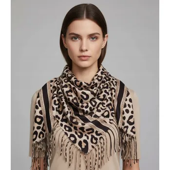 Šátek Agrafka šála béžová 110 cm - dámská