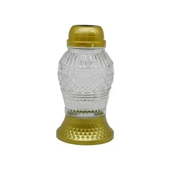 Smuteční dekorace Madona Hřb.Sklo LED 21 cm ornament zlatá