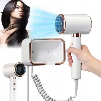 Péče o vlasy Nástěnný Fén na Vlasy s IONIZACÍ, Výkonný 2000W