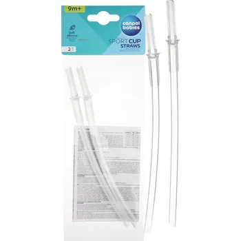Kojenecká láhev Silikonové trubičky/brčka do lahví na pití Canpol Babies 56/106 2 kusy