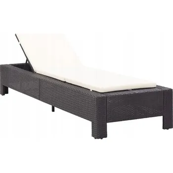 Zahradní lehátko Lehátko kovové černé VidaXL