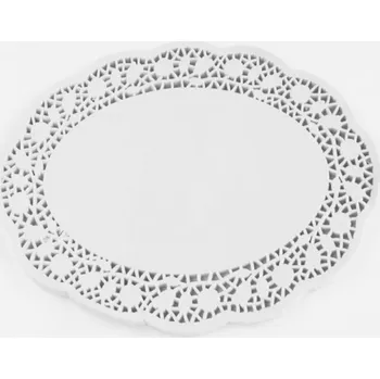 prostírání Dekorativní Ubrusy/Prostírání na Stůl Ozdobné Bílé 36x28cm 6 Kusů