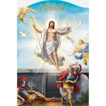 Obraz Velikonoční přání s textem, rozměr 15,5 x 10 cm