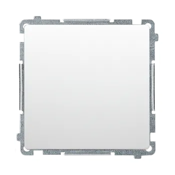 vypínač Vypínač střídavý, bez piktogramu, řazení 6, 10 A / 230 V~, bezšroubové svorky, Simon Basic BMW6.01/X/11, bílá