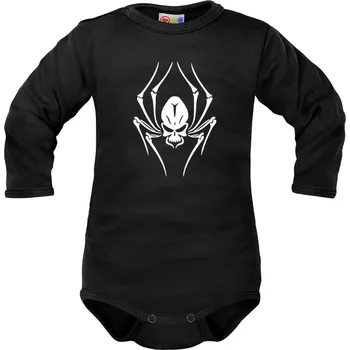 Kojenecký body Body dlouhý rukáv Dejna Spider - černé Velikost: 80 (9-12m)