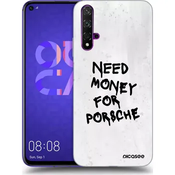 Pouzdro na mobilní telefon Picasee silikonový průhledný obal pro Huawei Nova 5T - White Dollar