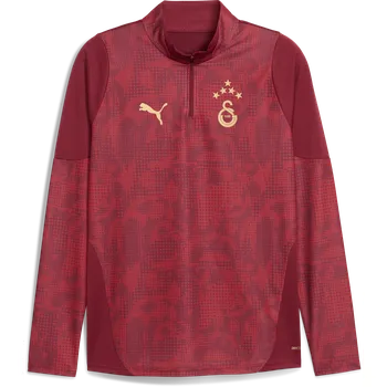 Pánské oblečení Triko s dlouhým rukávem Puma Galatasary SK Training 1/4 Zip Top with Star 949103-003 Velikost XXL