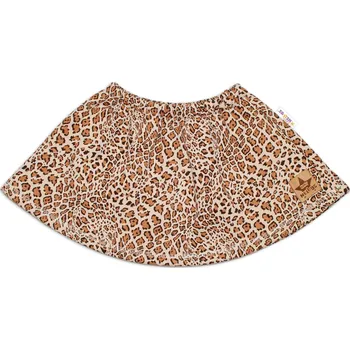 Dětská móda BABY NELLYS Dětská sukně Gepard - hnědá Velikost: 80 (9-12m)