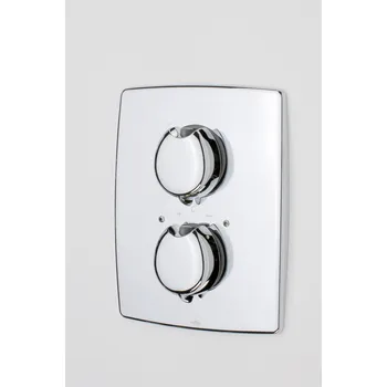 Vodovodní baterie Optima - vanová termostatická podomítková baterie, nadomítková část, chrom 7188