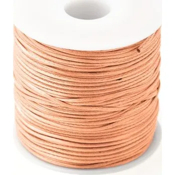 Materiál na výrobu šperku EU Saténová šňůrka 1mm lososová