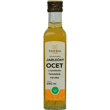 Přisada na vaření a pečení Natural Jihlava Jablečný ocet s tymiánem 5%, 250 ml