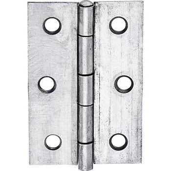 Tesařské kování Závěs pološiroký se zanýtovaným čepem z nerezové oceli 63 x 43 mm nerez