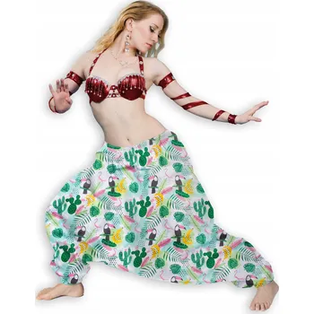 Dámské oblečení HARÉMKY TUKANY ALADINKY PUMPKY XL ÚZKÁ GUMA