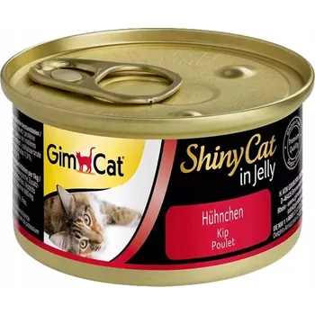Krmivo pro kočku MOKRÉ KRMIVO PRO KOČKY GIMCAT SHINYCAT KUŘECÍ V ŽELÉ PLECHOVKA 70G