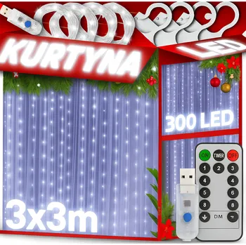 Vánoční dekorace Vánoční osvětlení na stromeček Karwil do interiéru 6,15 m, 201 - 300 světýlek