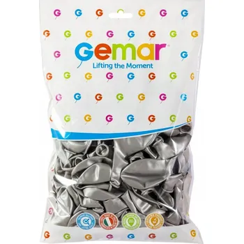 Balónek Stříbrné BALÓNKY Sada 100ks na Oslavu Narozenin