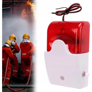 Zabezpečení domácnosti Venkovní signalizátor 4 LED diody, alarmová siréna DC220V – odstrašuje zloděje