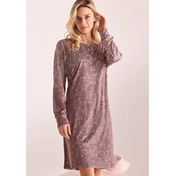 Dámská noční košile Dámská noční košile Infiore 632869 Purple Animal, M