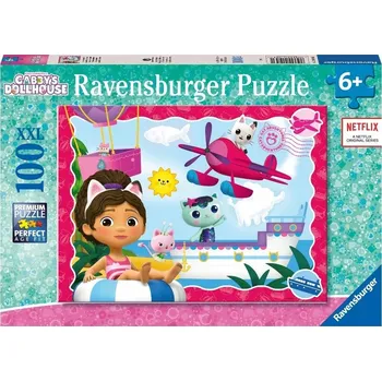 Puzzle Puzzle Ravensburger 100 dílků Gábinin Kouzelný Domek XXL