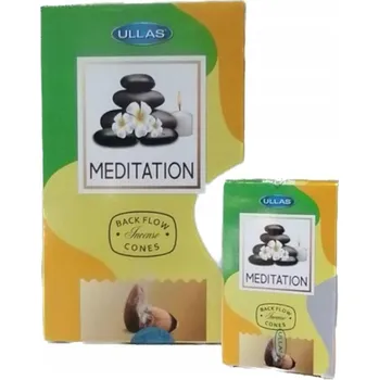 Čajovna ULLAS MEDITATION BACKFLOW CONES kuželové vonné kadidlo pro meditaci 20g