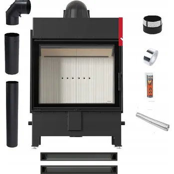 Krbová vložka KRBOVÁ VLOŽKA LUCY 15 kW OCELOVÁ TEPLOVZDUŠNÁ ECODESIGN SADA