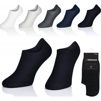Pánské oblečení PÁNSKÉ BAVLNĚNÉ KOTNÍKOVÉ PONOŽKY INTENSO SOFT 41-43 5 PÁRŮ