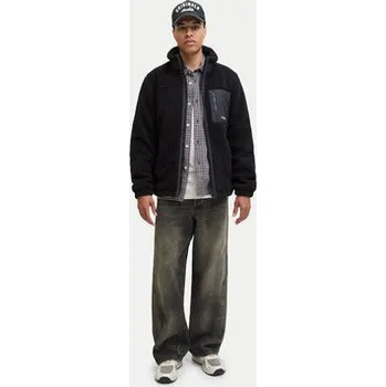 Pánská mikina Jack & Jones Fleecová mikina Soho 12278784 Černá Regular Fit XXL