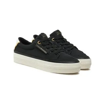 Dámské tenisky Tommy Hilfiger Sneakersy Essential Vulc Textile Sneaker FW0FW08323 Černá 37
