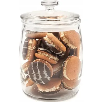 Zavařovací sklenice Skleněná zavařovací sklenice s těsněním 2 L na sušené ovoce, sušenky, mouku, těstoviny, okurky