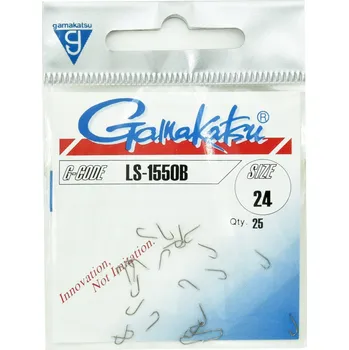 Rybářský háček Ledové háky Gamakatsu 1550B vel#24 hnědé 25 Ks s lopatkou a otřepem