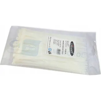 Stahovací páska Stahovací páska bílá 190 x 4,8 mm, balení 100 ks - LICENT CT48190