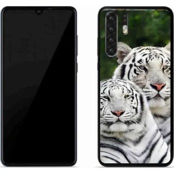 Pouzdro na mobilní telefon Gelový obal mmCase na mobil Huawei P30 Pro - bílí tygři