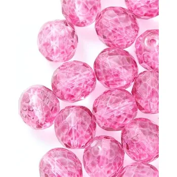 Korálek CZ Korálky broušené 10mm fuchsia 85501 (15ks)