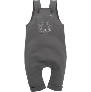 Kojenecký body Pinokio Zahradníčky/lacláče, Slow Life - šedé Velikost: 62 (2-3m)