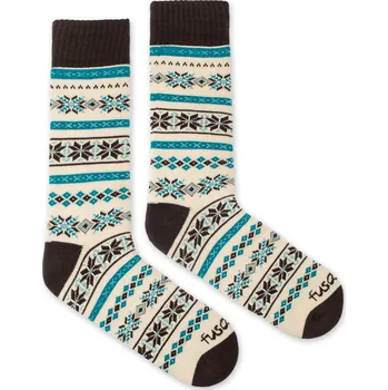 Dámské ponožky Ponožky Froté Nordic béžovo hnědé L (43-46)