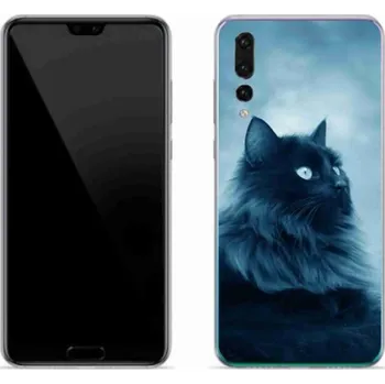Pouzdro na mobilní telefon Gelový obal mmCase na mobil Huawei P20 Pro - černá kočka 1