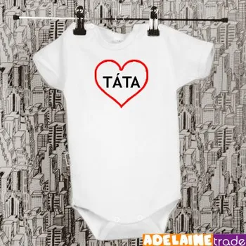 DEJNA Body kr. rukáv SRDÍČKO TÁTA - bílé, vel. 62 Velikost: 62 (2-3m)