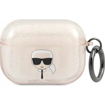 Pouzdro na mobilní telefon Pouzdro Karl Lagerfeld pro Apple AirPods Pro – zlaté