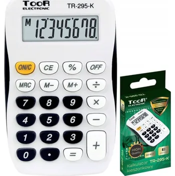 Kalkulačka Kancelářská kalkulačka Toor kapesní TR-295-K TOOR matematická kalkulačka