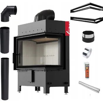 Krbová vložka KRBOVÁ VLOŽKA LUCY 14 kW PRAVÁ OCELOVÁ TEPLOVZDUŠNÁ EKODESIGN SADA